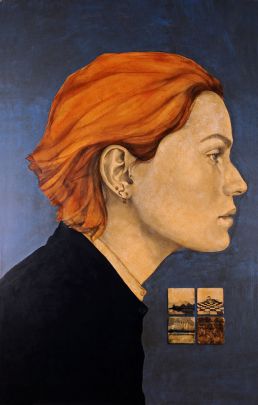 Grande profilo e paesaggio