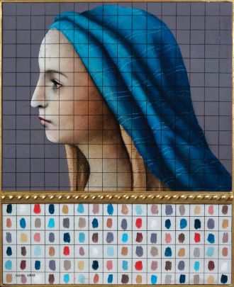 Femme au voile bleu