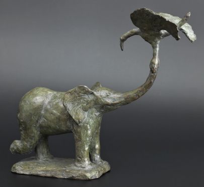 VERGER Sophie – Eléphant à l’oiseau